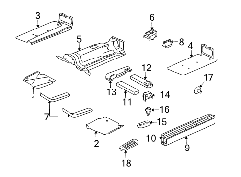 Audi 8J0-801-543-C Sill Gusset 8J0-801-543-C Audi Sill Gusset