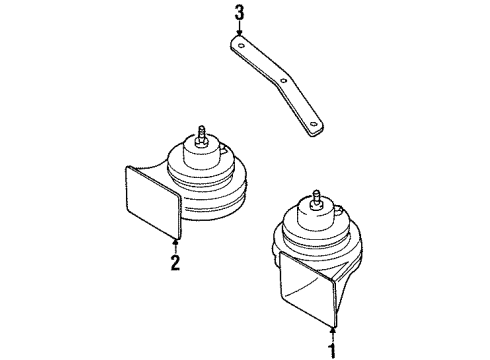 Audi 893-951-229 Horn Bracket 893-951-229 Audi Horn Bracket