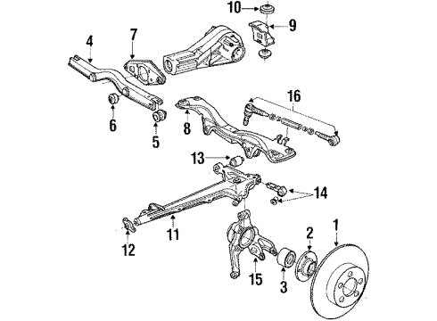 Audi 443-505-101-H Differential Mount Audi 443-505-101-H Differential Mount