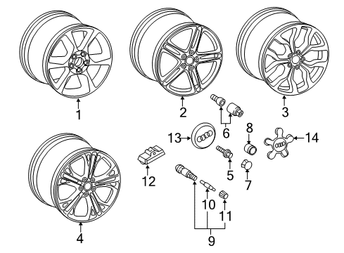 Audi 420-601-025-CD Wheel 420-601-025-CD Audi Wheel