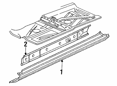 Audi 811-853-542-B-7GA Sill Plate 811-853-542-B-7GA Audi Sill Plate