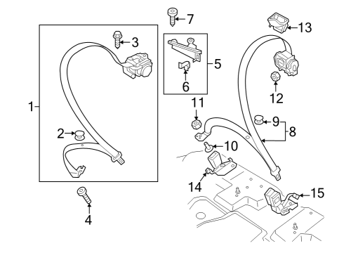 Audi 4KE-857-739-S-MNB BELT LATCH Audi 4KE-857-739-S-MNB BELT LATCH