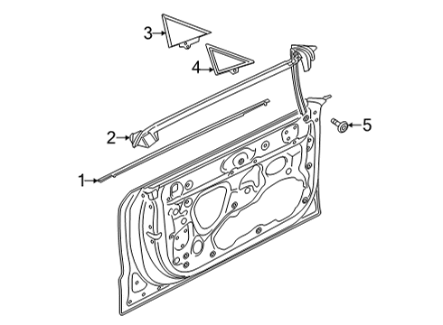 Audi 4K8-837-475-C-MI7 Window Slo 4K8-837-475-C-MI7 Audi Window Slo