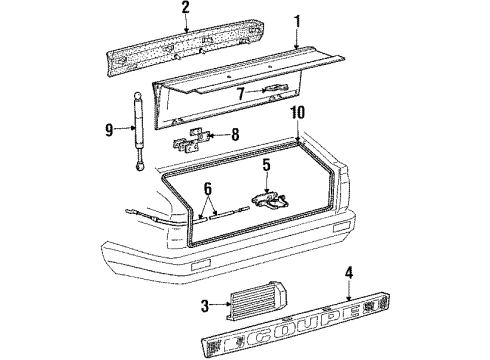 Audi 855-827-300-F Hinge Audi 855-827-300-F Hinge