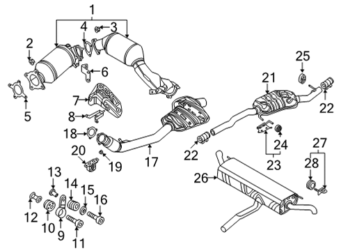 80A-254-253 Audi Catalytic Converter