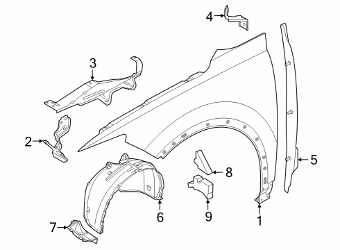 Audi 89A-821-171-C WHEEL HOUS Audi 89A-821-171-C WHEEL HOUS