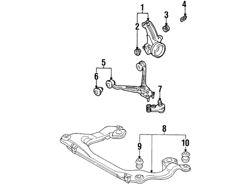 8A0-199-313-BC Audi Crossmember