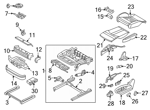 Audi 4M0-959-339-03G Occupant Sensor Audi 4M0-959-339-03G Occupant Sensor