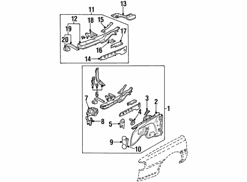 Audi 443-805-856 Apron Assembly