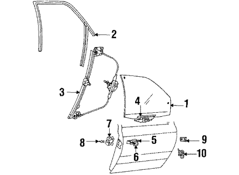 Audi 443-837-205-C Handle, Outside 443-837-205-C Audi Handle, Outside