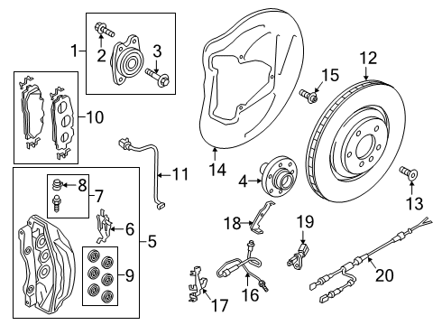 80A-615-107-L Audi Calliper