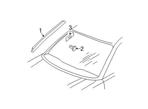 4A0-845-121-C-01C Audi Reveal Molding