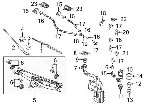 Audi 8V3-955-425 Rear Blade