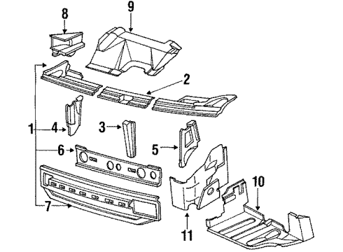 Audi 811-803-143-A Front Crossmember 811-803-143-A Audi Front Crossmember