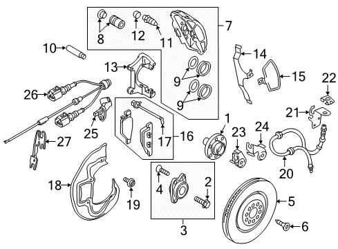 Audi 4G0-614-517-AJ-BEF Modulator Valve 4G0-614-517-AJ-BEF Audi Modulator Valve