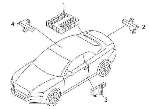8K0-959-754-AB-TKE Audi Transmitter