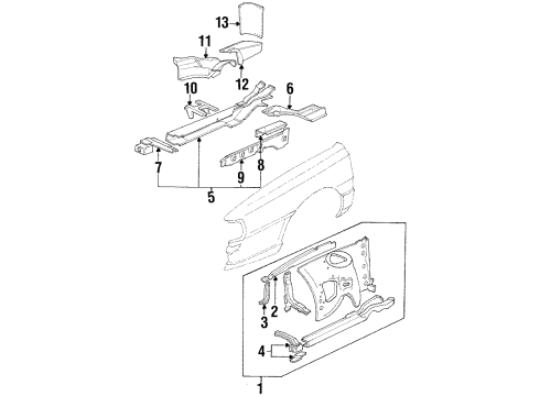 Audi 447-804-163-D Side Shield