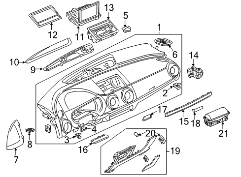 Audi 8V0-919-604-C Display Unit 8V0-919-604-C Audi Display Unit