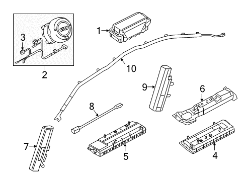 8W9-880-741-K Audi Airbag