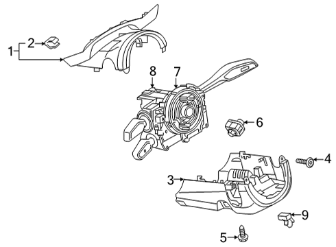 4N0-907-129-NS Audi SWITCH