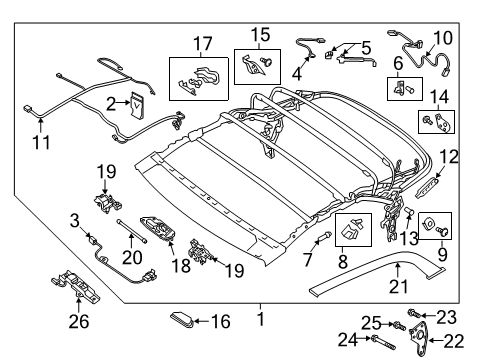 Audi 8W7-898-533 Top Frame Protector 8W7-898-533 Audi Top Frame Protector