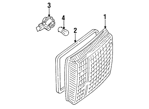 8A0-945-224-B Audi Lens & Housing