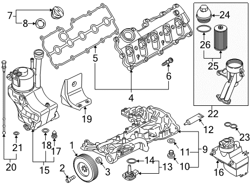 Audi 07L-115-401-G Adapter 07L-115-401-G Audi Adapter