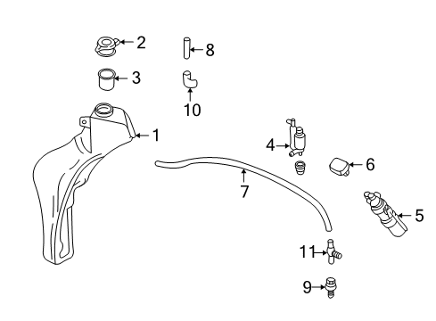 Audi 8D0-955-453-AE Reservoir 8D0-955-453-AE Audi Reservoir