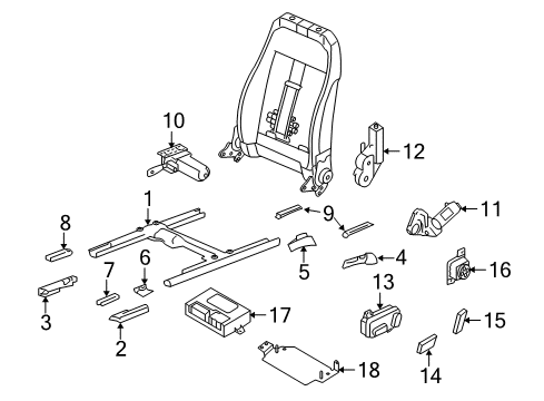 Audi 4F0-898-022 Hardware Kit Audi 4F0-898-022 Hardware Kit