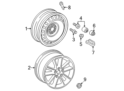 8Y0-601-025-CC Audi WHEEL