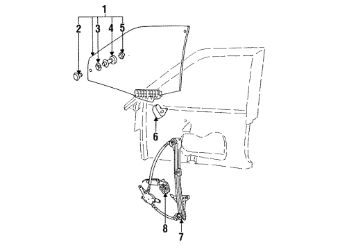 Audi 4A0-959-801 Window Motor Audi 4A0-959-801 Window Motor