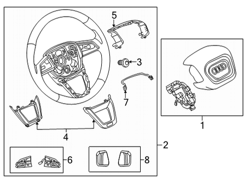 Audi 8Y0-419-091-N-DWJ Steerwheel Audi 8Y0-419-091-N-DWJ Steerwheel