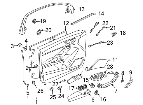 Audi 83A-867-173-A-IQD ARMREST 83A-867-173-A-IQD Audi ARMREST