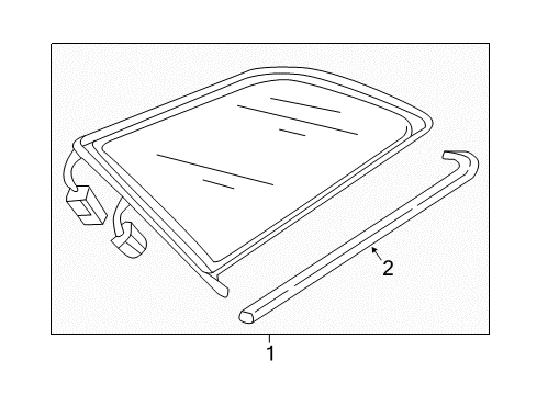 Audi 8W9-845-297-J-NVB Side Window Audi 8W9-845-297-J-NVB Side Window