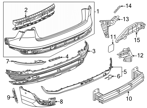 Audi 5TA-971-027 Lower Cover Holder