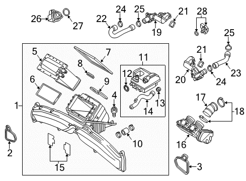 06E-103-547-AH Audi Oil/Air Separator