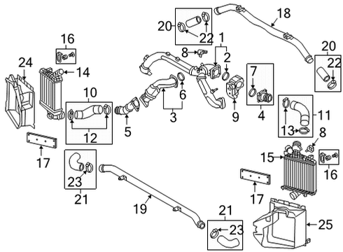 Audi 4M0-145-333-S Air Duct F 4M0-145-333-S Audi Air Duct F