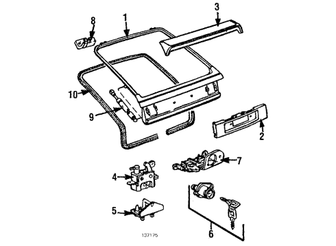 Audi 445-955-407 Wiper Arm