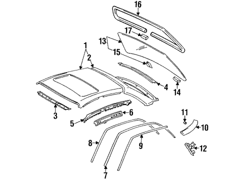 Audi 4A5-853-703-N-2ZZ Roof Molding Audi 4A5-853-703-N-2ZZ Roof Molding