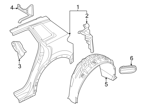 Audi 89A-863-895-A Sound Absorber 89A-863-895-A Audi Sound Absorber