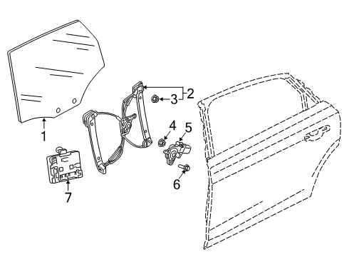 4N4-845-205-B Audi Window