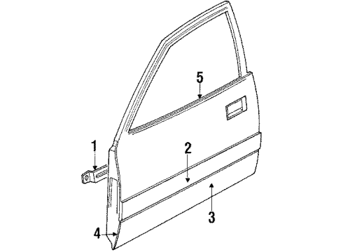Audi 443-833-052-D Door Shell