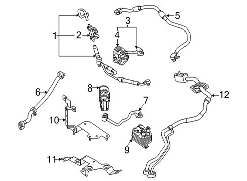 80B-816-735-D Audi Coolant Pipe