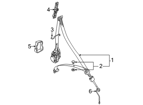 Audi WHT-009-291 Buckle End Screw Audi WHT-009-291 Buckle End Screw