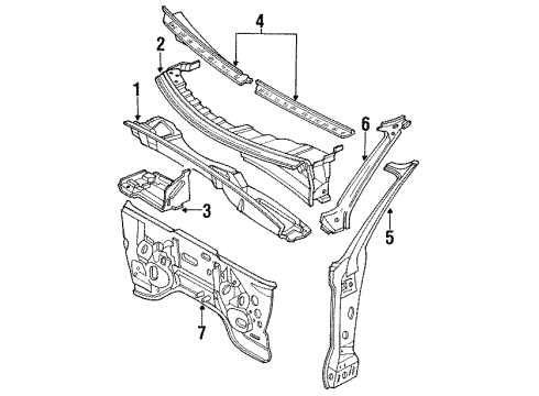 Audi 893-805-431-G Dash Panel 893-805-431-G Audi Dash Panel