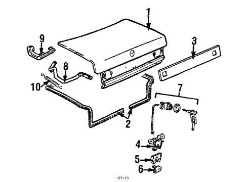 Audi 443-853-489-B-01C Interior Molding