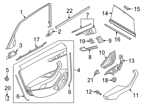 Audi 8W0-959-523-B-6PS Trim