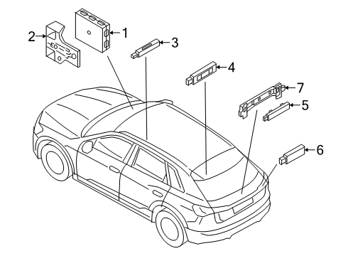 Audi 3Q1-959-435-C Control Unit