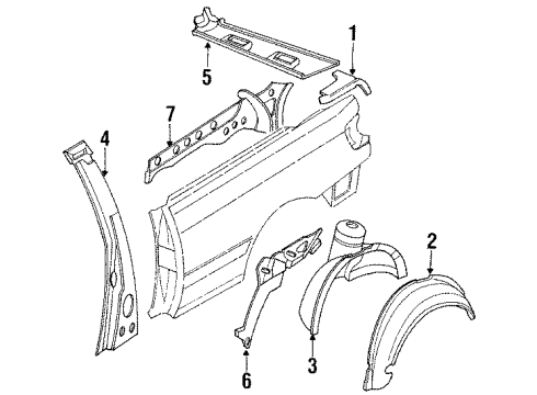 Audi 895-809-412 Outer Wheelhouse Audi 895-809-412 Outer Wheelhouse