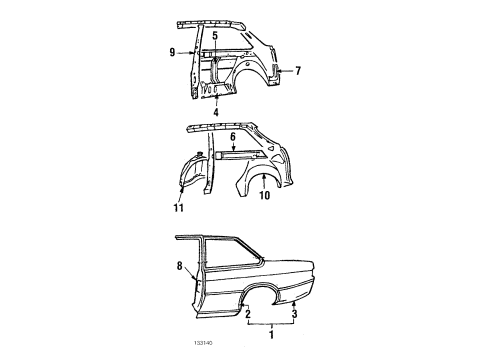 Audi 200-035-503-E Antenna Assembly Audi 200-035-503-E Antenna Assembly